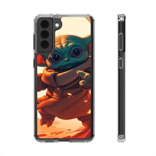 Cute Baby Yoda Clear Phone Case, Mandalorian Gift, Star Wars Case, Geeky Phone - Picture 119 of 124