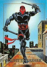 NIGHT THRASHER 1992 Marvel Masterpieces BASE Trading Card #63 - Art by JOE JUSKO