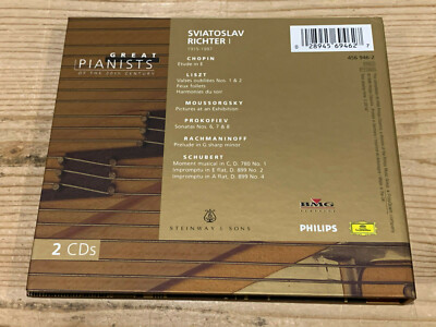 Great Pianists of the 20th Century SVIATOSLAV RICHTER DGG 2CD