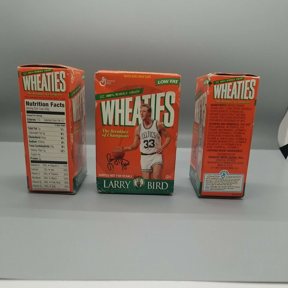 Одна ПШЕНИЦА МИНИ КОРОБКА LARRY BIRD ПАМЯТНОЕ ИЗДАНИЕ 1999 (3 доступны)  - Изображение 2 из 2