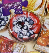 350 Pieces Jigsaw Puzzle Assorted Pastries and Tarts 20 X 12 Puzzlebug Deluxe