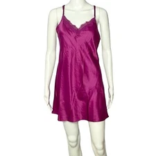 Linea Donatella Satin Slip Dress Size Small