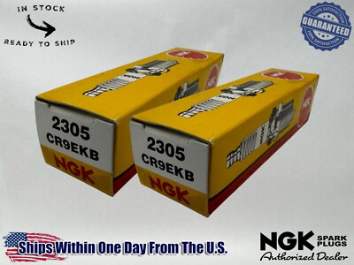 NGK Genuine OEM Authentic Spark Plugs CR9EKB - 2 PACK