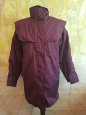 Tayberry Burgundy Red Polyester Stockman's Jacket. Uk Women's Size Small