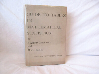 Leitfaden für Tabellen in mathematischer Statistik von Greenwood & Hartley