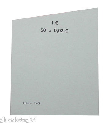2 Cent 0,02 EURO Handrollpapier EUR Münzen Klein- Hartgeld Aufbewahrung Rollen