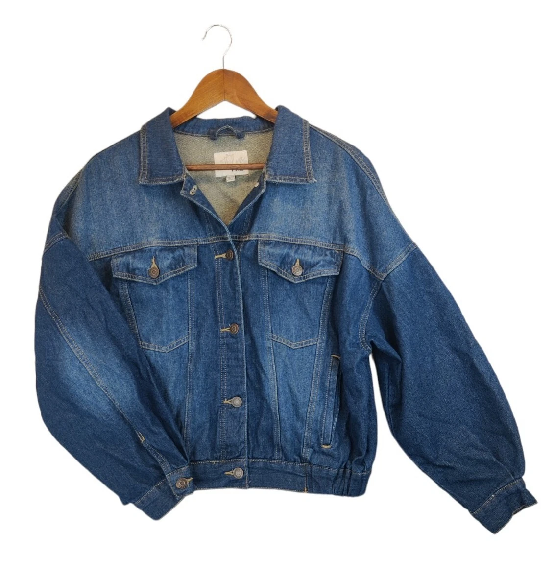 YMI With Love Blue Denim Button Up Jacket Women Size XL
