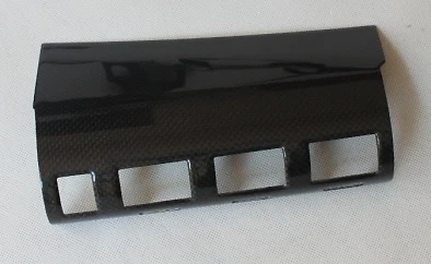 Cubiertas de marco multimedia interiores de fibra de carbono 3 piezas para Nissan GT-R R35 2008-2016 - Imagen 2 de 6
