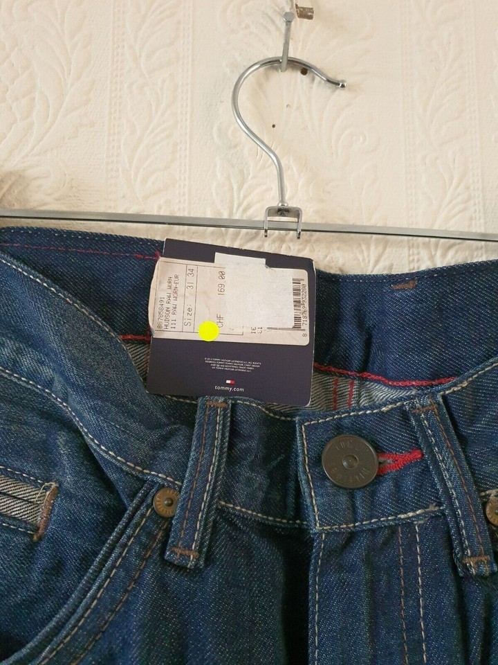 Tommy Hilfiger Mens Blue Straight Fit Jeans Denim Trousers W31 L34 RRP