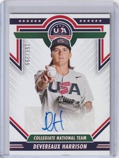 Devereaux Harrison 2022 Panini Stars & Stripes USA Auto CNTS-DH, 156/399