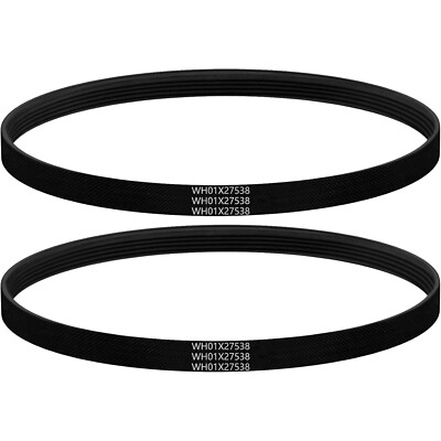 2 Pack For General Electric GE Washer Drive Belt WH01X27538