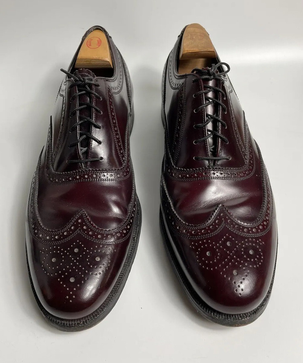 Florsheim Royal Imperial Brogue Lace Up Wingtip Burgundy 8D Florsheim Royal Imperial Brogue Lace Up Wingtip Shoes  main image 3
