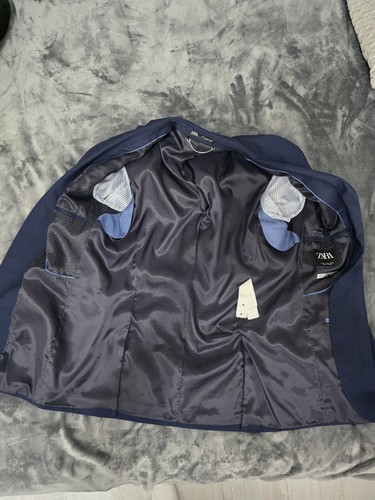 Zara Man used Suit Blazer Dark Blue size M /EUR 50 - Picture 5 of 14