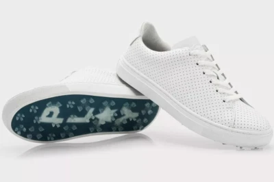 Neu G/FORE GFORE PERFORIERTER DISRUPTOR GOLFSCHUH G4LC0EF12-SNO WEISS Damen 7,5 - Bild 1 von 4