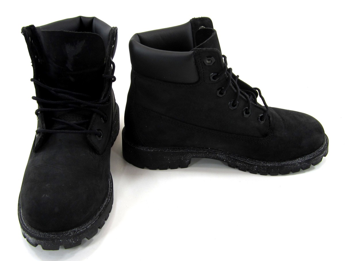 Timberland® Premium Juniors 5.5 Black Womens 6 Junior Premium 6-Inch Waterproof Boots - Black Nubuck  main image 4