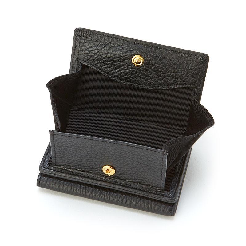 Hello Kitty Leather Trifold Wallet Fresh Black Sanrio Japan | eBay