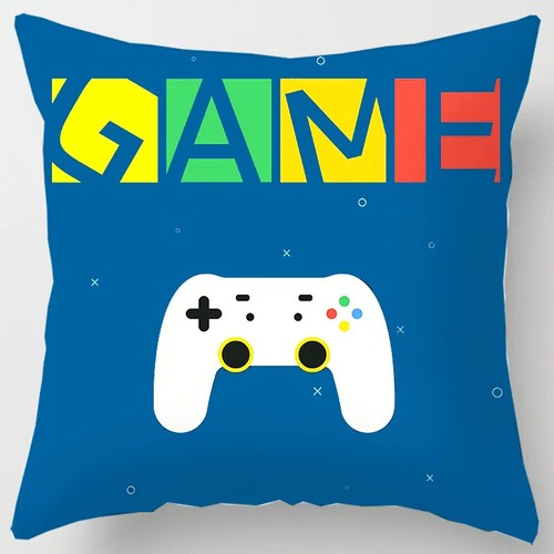 Video Game Fans Cushion Covers Gamers Vintage Playstation Pillow Case Sofa Couch - Picture 29 of 62