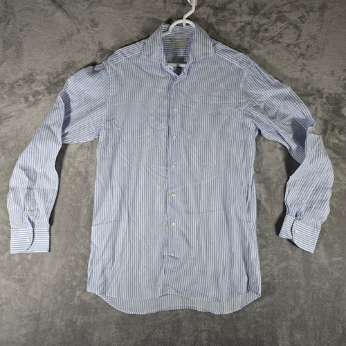 Suitsupply Cotton Linen Striped Button Down Shirt Dress Casual Size 40 - Picture 2 of 7