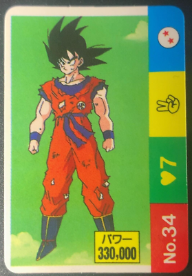 Goku 34 Dragon Ball Z Mini Card Japanese | eBay