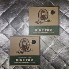 Dr.Squatch Men's Natural Bar Soap Pine Tar Lot Of 2