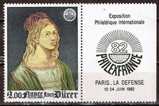 France 1982 - PHILEXFRANCE 82 - French art  by Albert Durer - MNH with TAB