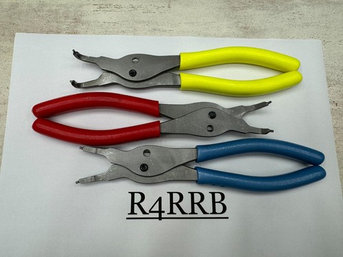 Snap-on Tools NEW 3pc MULTI COLOR Soft Grip .070 Tip Snap Ring Pliers Lot Set - Picture 2 of 16