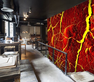3D Red Texture E039 Wallpaper Mural Paper Wall Print Indoor Murals CA Honey