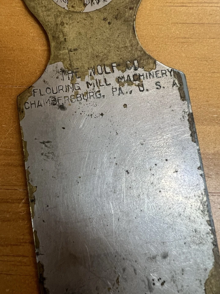 Flower Tried Scape Tool The Wolf Co. Flouring Mill Pennsylvania - Image 3 of 4