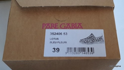 PARE GABIA - Chaussures espadrilles 39 / 38 Lotus - liberty bleu NEUF 65 € - Imagen 4 de 10
