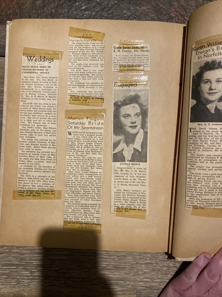 大売り出し！Made in U.S.A. catalog & Scrapbook Antique Scrapbook from 1920s-1940s with WWII announcements | eBay