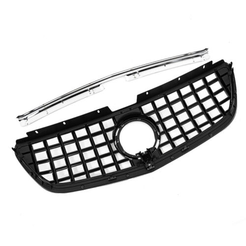 Middle Grille Black & Chrome For Mercedes Benz W447 Metris Vito Class 2021-2023 - Picture 5 of 11