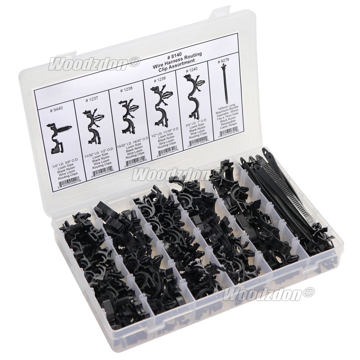 Wire Routing Clasp Fascette Guaina Motore 60 Pcs Automotive Wire Harness Routing Clips ...