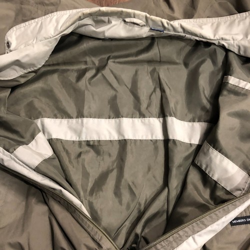 Vintage Members Only Mariner Jacke Windbreaker Herren Gr. XL oliv beige Full Zip - Bild 9 von 10