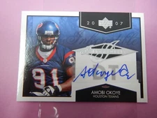 2007 Upper Deck Inkcredible Amobi Okoye #INK-AO Rookie RC Auto Autograph