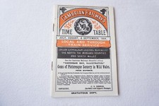 1904 Cambrian Railways Timetable Reprint  Train