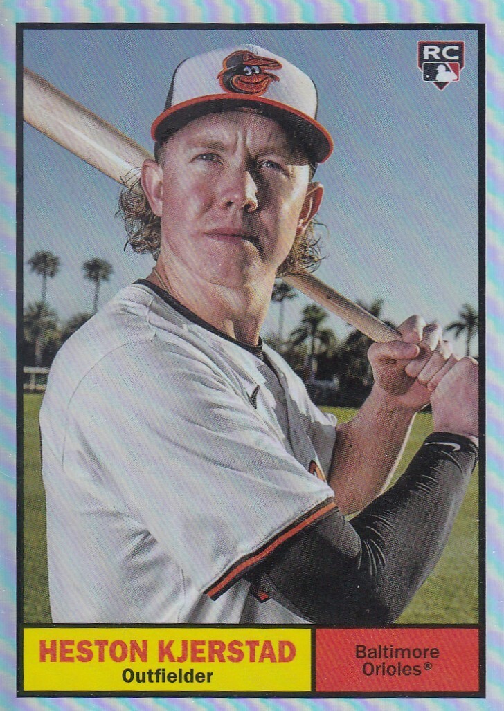 HESTON KJERSTAD /199 TOPPS ARCHIVES ROOKIE RAINBOW FOILBOARD RC ORIOLES #11 2024