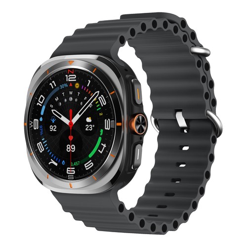 Ocean Silicone WristBand Strap for Samsung Galaxy Watch Ultra 47mm Solf Band - 第 16/19 張圖片