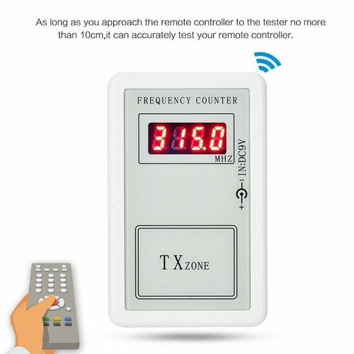 " Meter Counter Tester Tool Frequency 250-450Mhz Remote Control For Garage Door - Picture 8 of 12