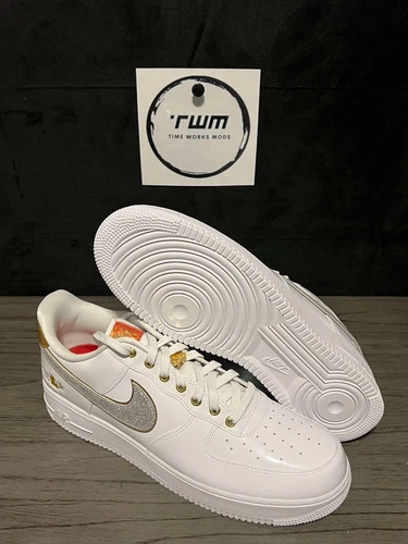 Nike Air Force 1 NOLA White Metallic Gold DZ5425-100 Men's Size 14 New