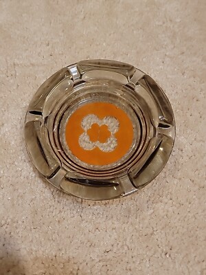 Vintage Hyatt Regency Hotel Glass Ash Tray
