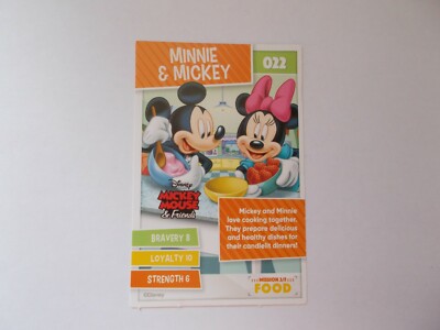 Sainsbury's Disney: Heroes on a Mission ''MINNIE & MICKEY'' #022 Trading Card 2021