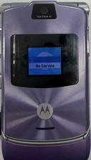 Motorola RAZR V3a Purple Alltel - Collectable / Vintage Flip Phone 0319-04