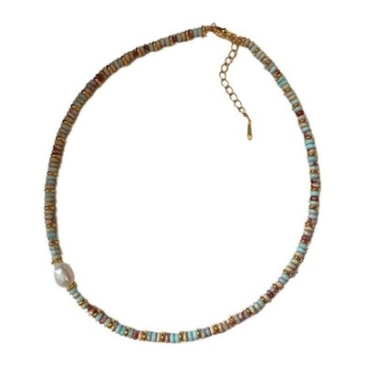 Youthful Artificial Crystal Bead Necklace Fashionable Beach Wear Women Jewelry