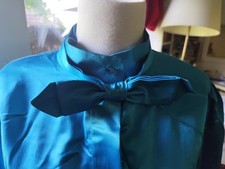 Türkises Unisex Hemd 2XL Langarm Kragen Knop...