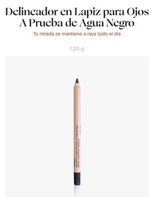 Yanbal Waterproof Black Eyeliner Pencil Long Lasting Smudge Proof Creamy 0.04 oz