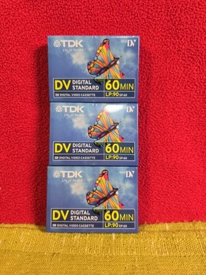 3 TDK DV 60 Digital Video Cassette für Camcorder OVP