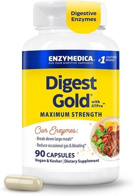 Enzymedica Digest Gold ATPro Enzym Kapseln 90 Stück