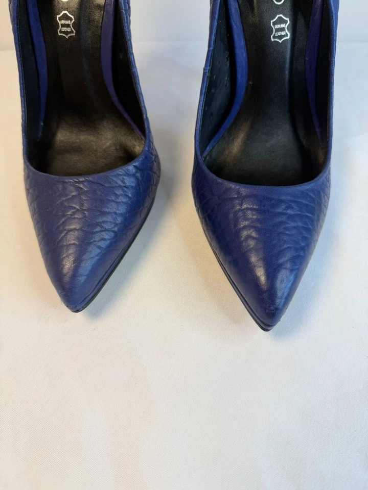 Aldo Kristina Size 7 Medium Blue Pumps Formal High Stiletto Heel Dressy Party - Image 4 of 4