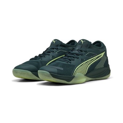 Puma Eliminate Nitro SQD 4 Hallenschuhe Unisex dunkelgrün gelb