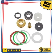 10pcs Kit Tub Shower Stem Repair Kit, Replacement Parts Set for Faucet Valve Fix